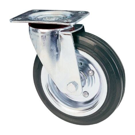 ruota industriale girevole ideal star 200 mm - portata 200 kg