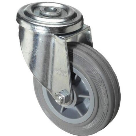 Ruota industriale wolfpack linea profesional 100 mm grigio scuro