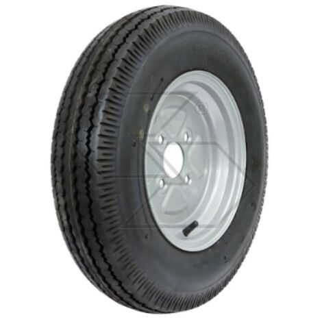 Ruota misure 4.50/10" 6 tele portata 400kg diam. x larghezza 490x125mm A17065