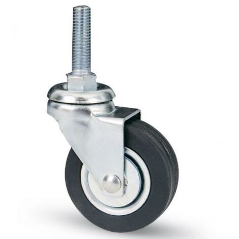 RUOTA MOBILE D 40 MM GOMMA 160/B PERNO 8MA POR 20 KG 20 PZ