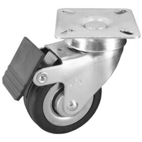 RUOTA MOBILE D 60 MM 160 BIS PIASTRA C/FRENO- 8,0 pz