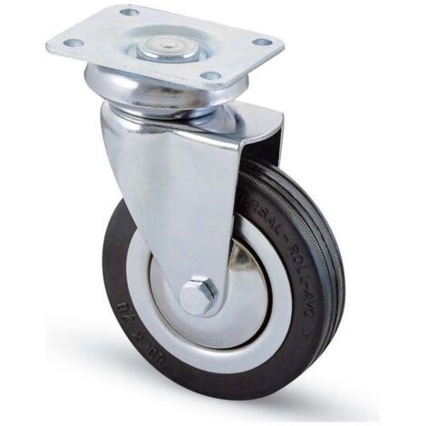 Ruota Mobili 155 Piastra Cromata  Mm  80