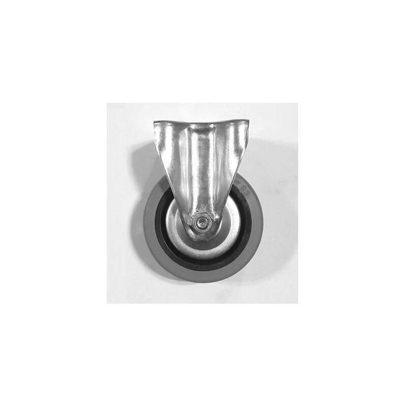 Image of Cebora - ruota nucleo termoplastico rivestimento gomma piastra ruote girevoli freno fisse ruota fissa Ø63