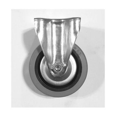 RUOTA NUCLEO TERMOPLASTICO RIVESTIMENTO GOMMA PIASTRA RUOTE GIREVOLI FRENO FISSE
