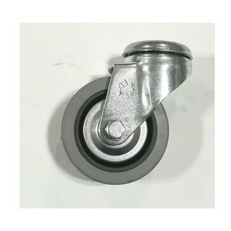 RUOTA NUCLEO TERMOPLASTICO RIVESTIMENTO GOMMA SUPPORT FORO RUOTE GIREVOLI FRENO