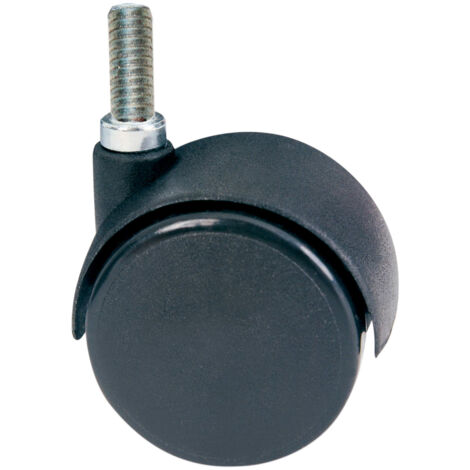 RUOTA NYLON GEMELLARE D 50 MM PERNO 8MAX12 MM- 4,0 pz