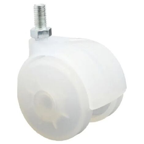 Ruota Nylon Mm.50 Neutra Con Perno M8X15