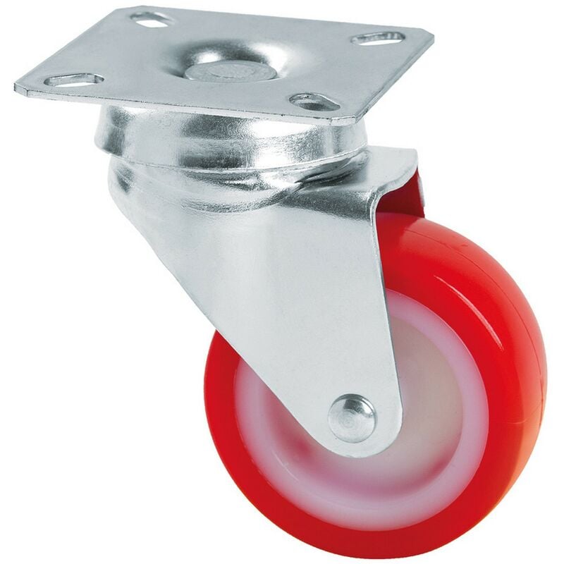 Ruota per mobili art. 235 ø 50 - piastra mm 40 x 40 -- df 3147842