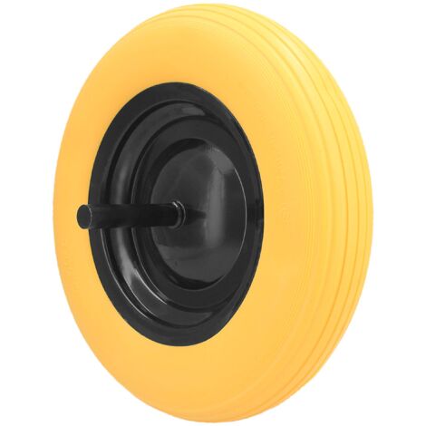 Ruota piena per carriola per edilizia e giardinaggio, uso professionale e domestico antiforatura