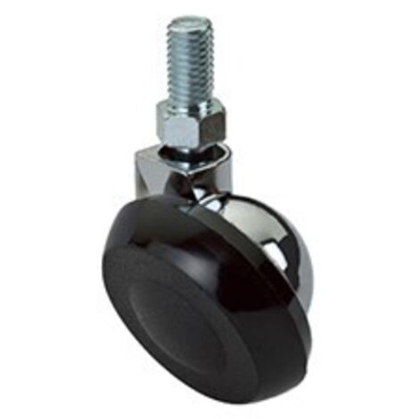 Ruota piroettante Masidef in nylon con perno passante max 25 kg Ø 42 mm