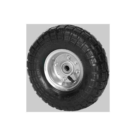 Ruota pneumatica per carrelli con disco in acciaio ideal star 260x85 mm - portata 150 kg