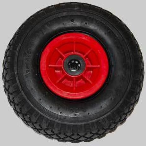 Ruota pneumatica per carrelli con disco in plastica ideal star 260x85 mm - portata 150 kg