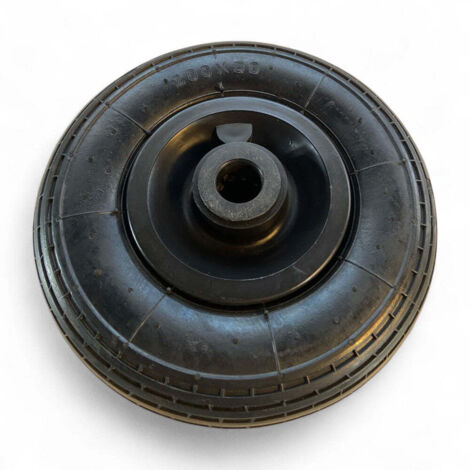 Ruota pneumatica per carrello con diametro 20xH5 cm con cuscinetto e cerchio in resina