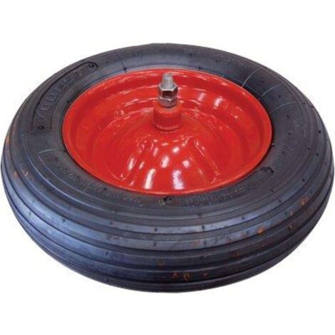 RUOTA PNEUMATICA X CARRIOLA WORKIT - 3.50X8" DISCO METALLO ASSE MM 12X170 + PFU
