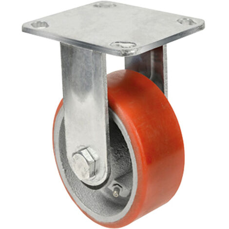 RUOTA POLIURETANO D 100X32 PIASTRA FISSA EXPORT- 1,0 pz