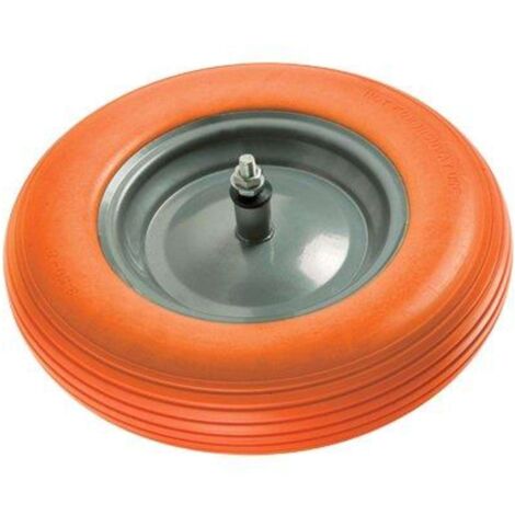 RUOTA PU ANTIFORO X CARRIOLA WORKIT - 3,50X8" DISCO METALLO ASSE MM 12X170