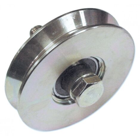 RUOTA X CANCELLI C/BULLONE FC300 Ø 60MM 1 CUSCINETTO GOLA V