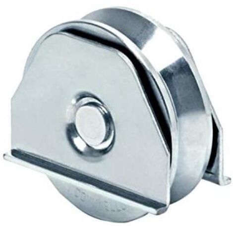 RUOTA X CANCELLI C/PIASTRA """FC333""" Ø120MM GOLA V