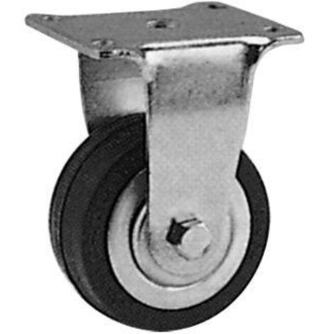 Ruote a forcella fissa Art. 222 -   mm. 80 - HL mm. 115 - Conf. 8 Pz