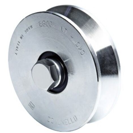 Ruote Comunello per cancelli con bullone Art.305V -   mm140 - Port.550 Kg - 2 Pz