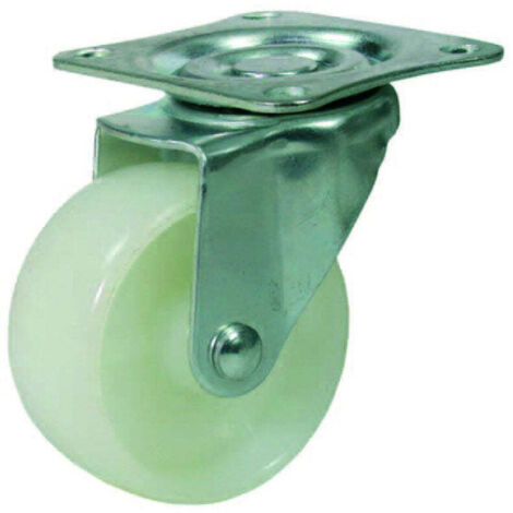 Ruote Con Piastra "Forcella" - ø mm.65 (piastra mm.65x54) - 4 pz