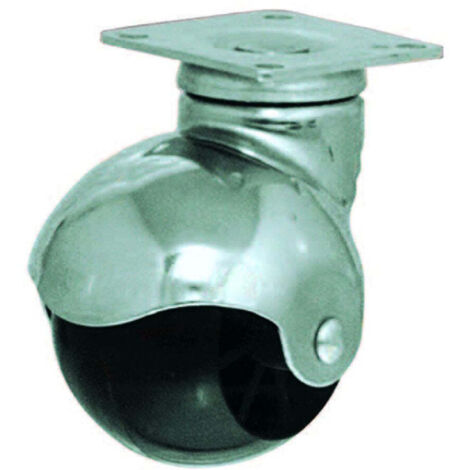 Ruote con piastra globus - Ø mm.40 piastra 38x38 portata kg.18 - 4 pz
