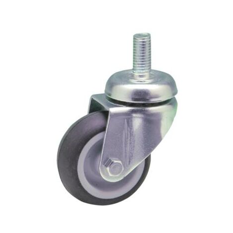 Ruote con supporto a perno Art. 602 NG -   mm. 50 - perno 10MA - Conf. 24 Pz