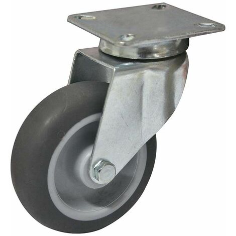 Ruote con supporto a piastra Art. 601 NG -   mm. 40 - HL mm. 60 Conf. 24 Pz