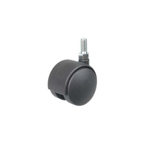 RUOTE DOPPIE IN NYLON CON PERNO- - ø mm.50 perno ø mm.8x15 - 4 pezzi