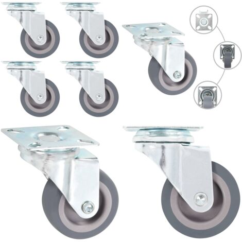 Ruote Girevoli 4 pz 50 mm - Ruote per mobili - Ruote per carrelli