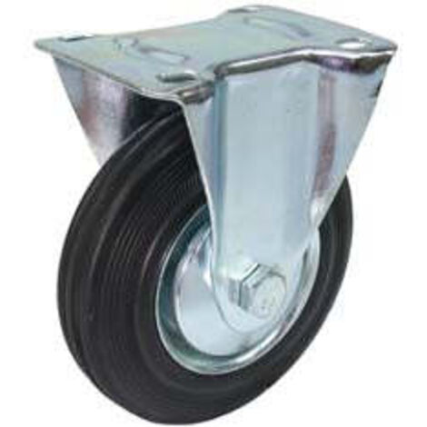 RUOTE INDUSTRIALI FISSE CON PIASTRA ø MM 85 PIASTRA MM 100X80 - FER-154758