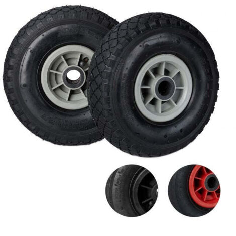 Ruote per carriola gomma pu 2 pz