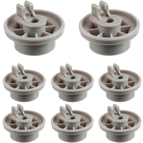 Ruote per cestello inferiore della lavastoviglie, cestello inferiore compatibile con lavastoviglie Bosch e Thermador 420198 PS3439123 63016302400 (confezione da 8)