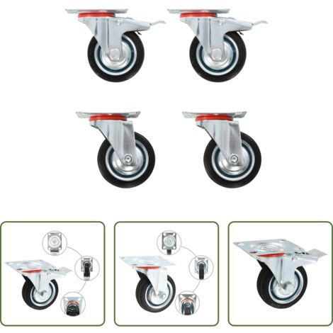 Ruote per mobili -  Rotelle Girevoli 4 pz 75 mm