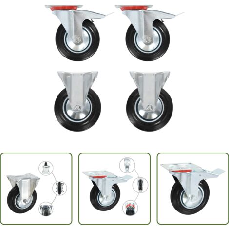 Ruote per scaffali -  Rotelle 4 pz 160 mm
