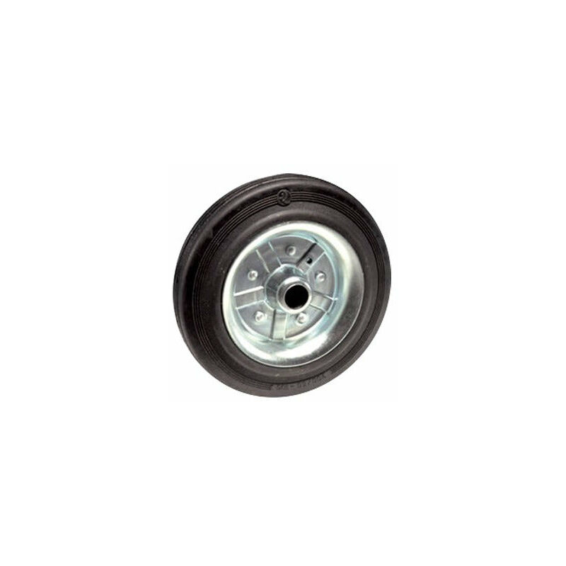 Ruote semplici a foro con flange in acciaio