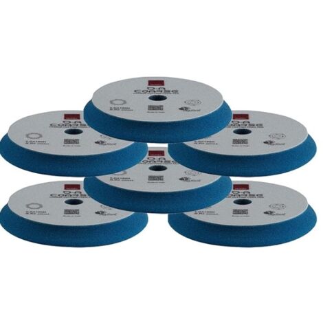 RUPES D-A Coarse - Set di 6 tamponi per lucidatura, 150-180 mm, colore: Blu