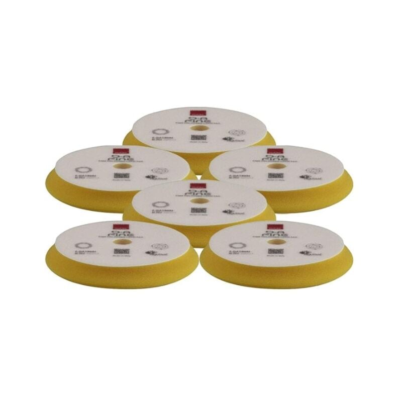 Ferraris Color - rupes d-a Fine - 6 tamponi lucidanti, per lucidatura, colore giallo, medio, 150-180 mm