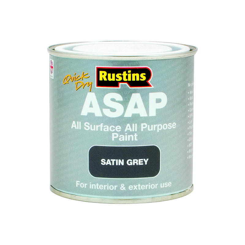 Rustins ASAPAG500 ASAP Paint Grey 500ml RUSASAPGR500