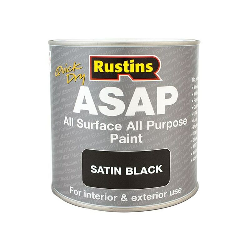 Rustins - ASAPBL250 asap Paint Black 250ml RUSASAPB250