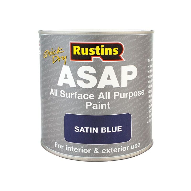 Asap Paint Blue 500ml RUSASAPBL500 - Rustins