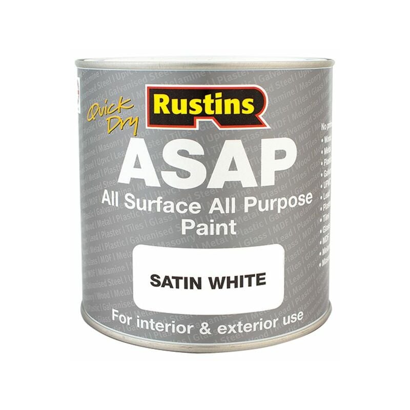 Rustins - ASAPWH250 asap Paint White 250ml RUSASAPW250