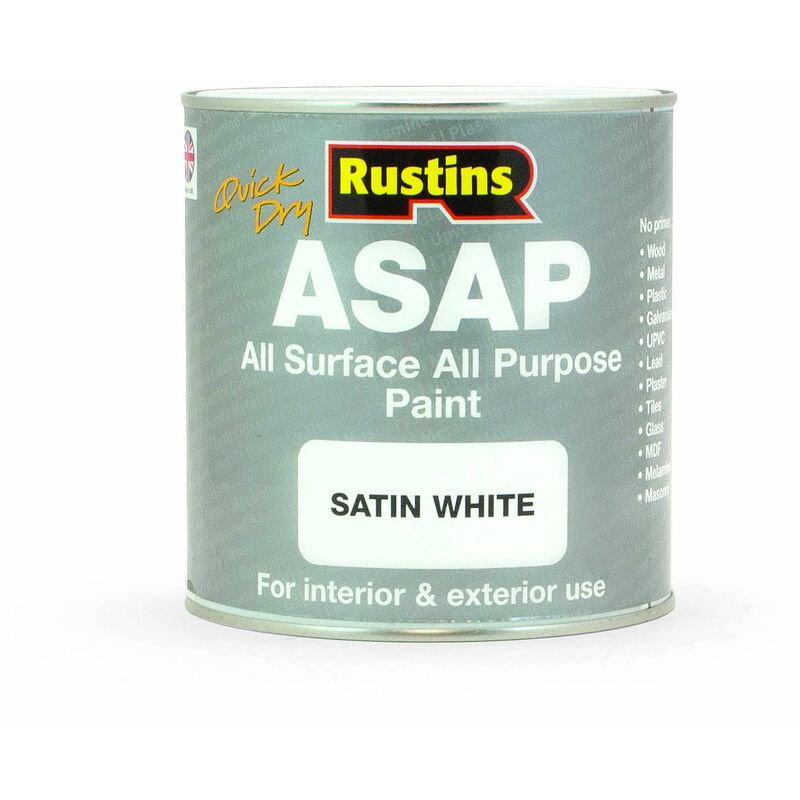 Rustins - ASAP1000 asap Paint White 1 Litre RUSASAPW1L