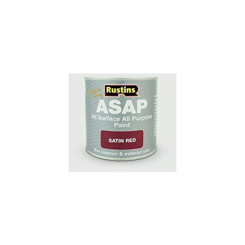 Rustins - ASAP All Purpose All Surface Satin Paint Red 1L