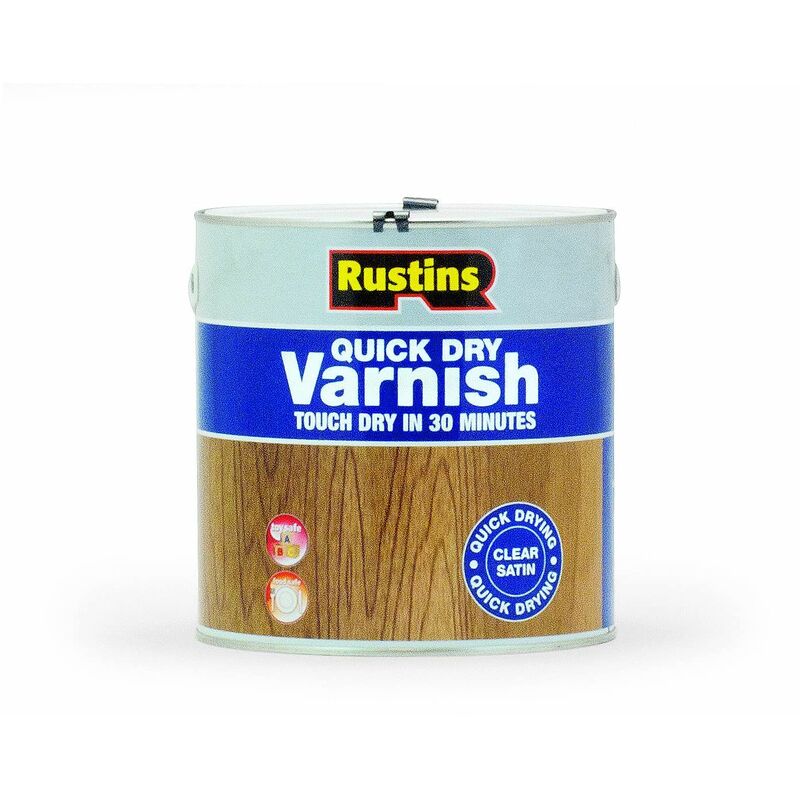 Rustins - AVSC2500 Quick Dry Varnish Satin Clear 2.5 litre RUSQDVSC25L