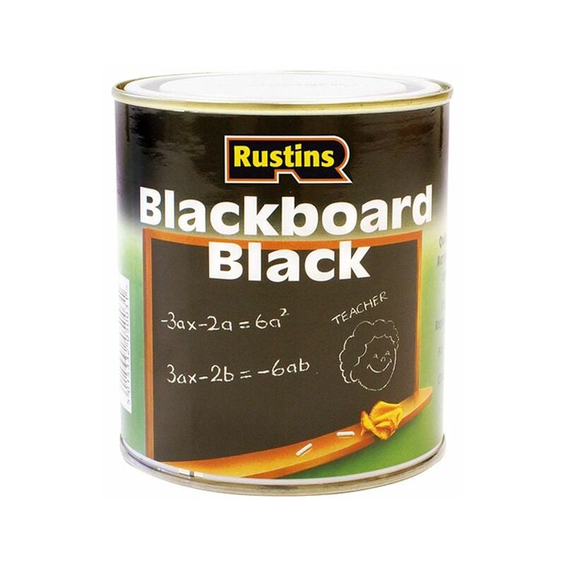 Rustins - Quick Dry Blackboard Black 250ml RUSQDBB250