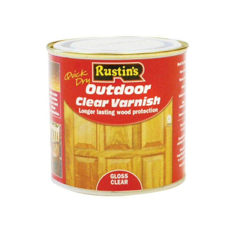 Exterior Varnish Clear Gloss 2.5 litre RUSEVG25L - Rustins