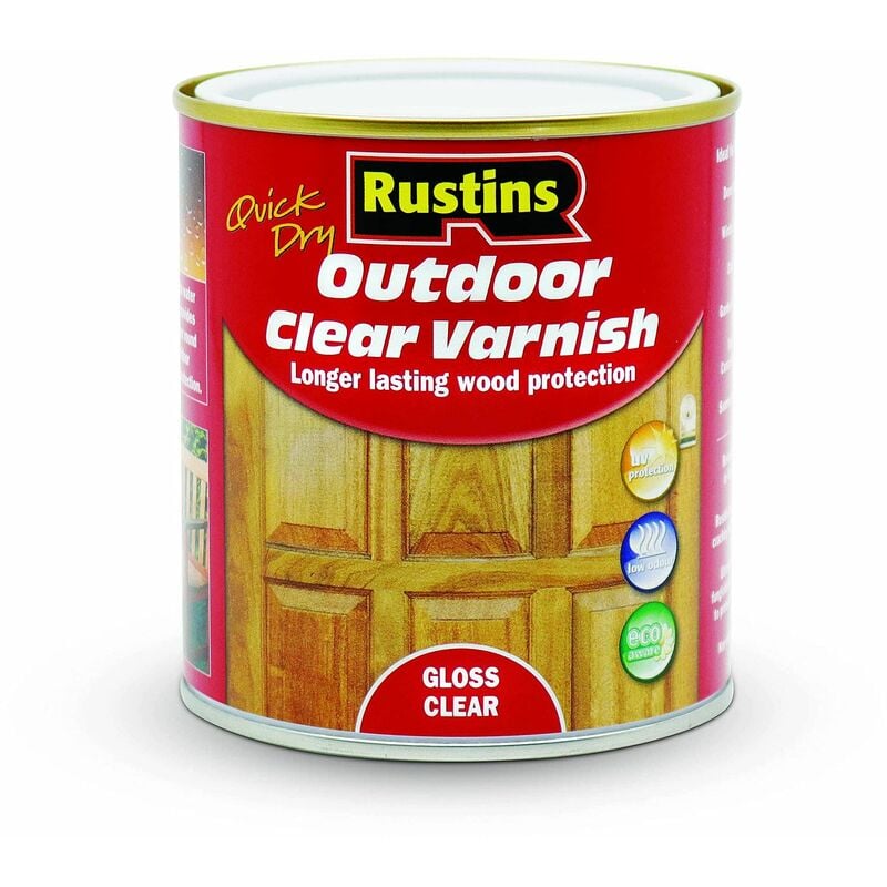 Rustins - EAVG500 Exterior Varnish Clear Gloss 500ml RUSEVG500