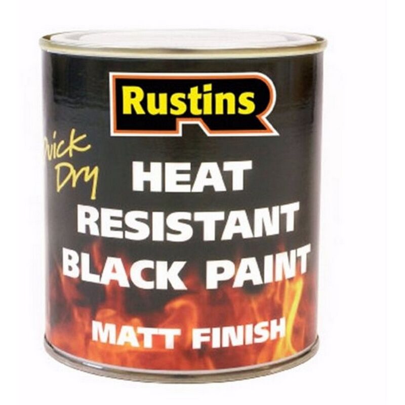 Rustins - Heat Resistant Paint Black 250ml