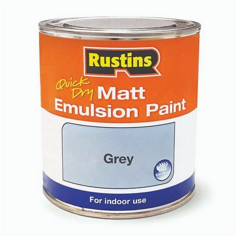 Matt Emulsion Grey 250ml - Rustins
